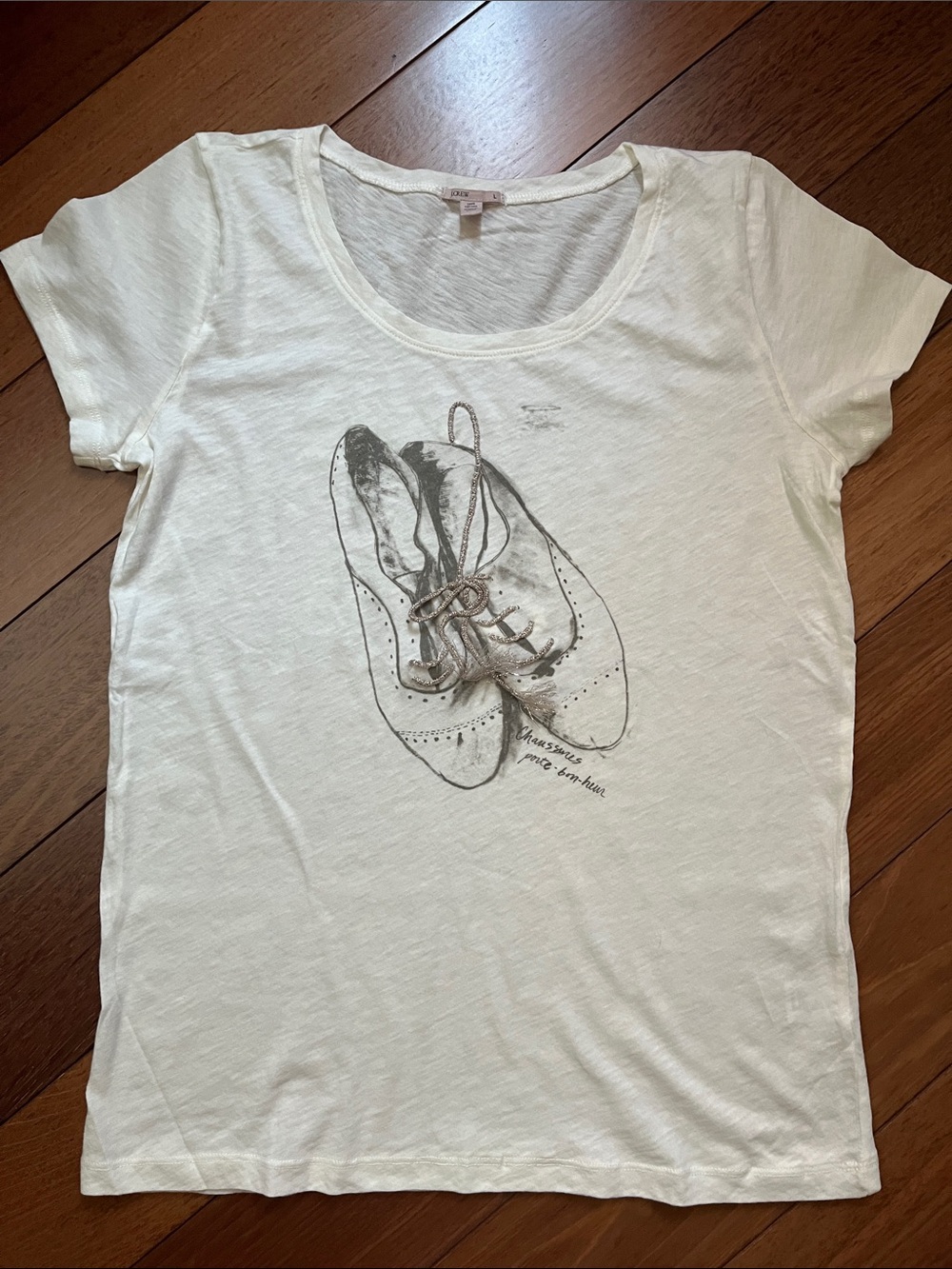 NWOT J.Crew Whimsy Vintage Shoes Tee